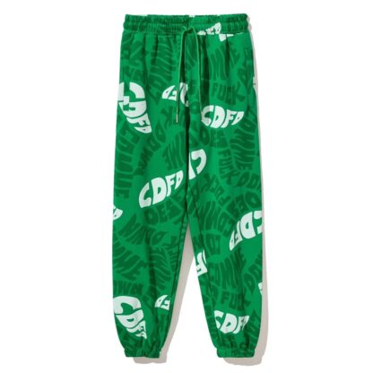 Comme Des Fuckdown - Chic Logo Printed Cotton Sweatpants