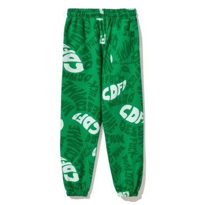 Comme Des Fuckdown - Chic Logo Printed Cotton Sweatpants