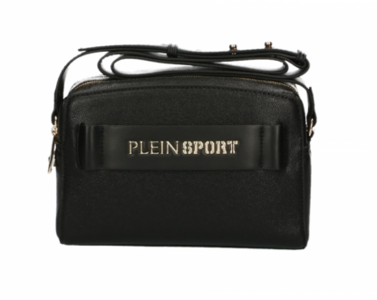 Plein Sport - Sleek Black Double-Zip Crossbody Bag