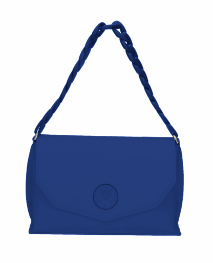 Plein Sport - Elegant Blue Flap Crossbody Bag with Logo Detail