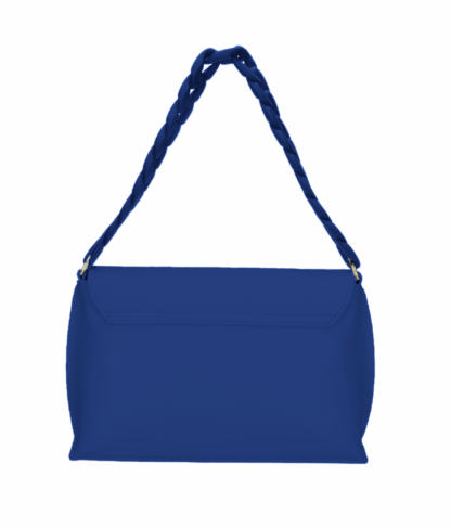 Plein Sport - Elegant Blue Flap Crossbody Bag with Logo Detail