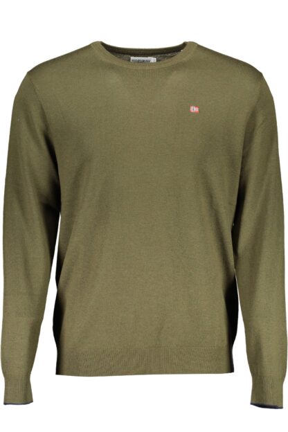 Napapijri - Green Wool Men Sweater