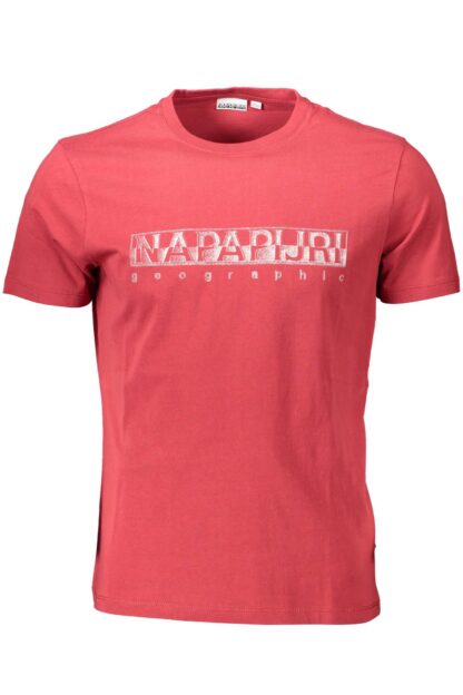 Napapijri - Red Cotton Men T-Shirt