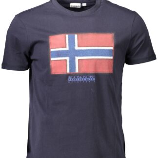 Napapijri - Blue Cotton Men T-Shirt