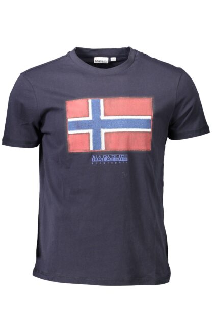 Napapijri - Blue Cotton Men T-Shirt