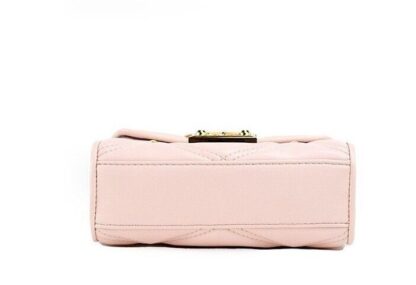 Michael Kors - Serena Small Smooth Pink Vegan Leather Studded Flap Crossbody Bag