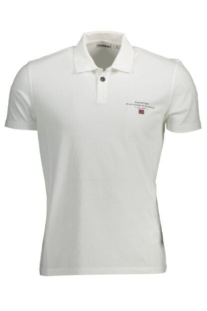 Napapijri - White Cotton Men Polo Shirt