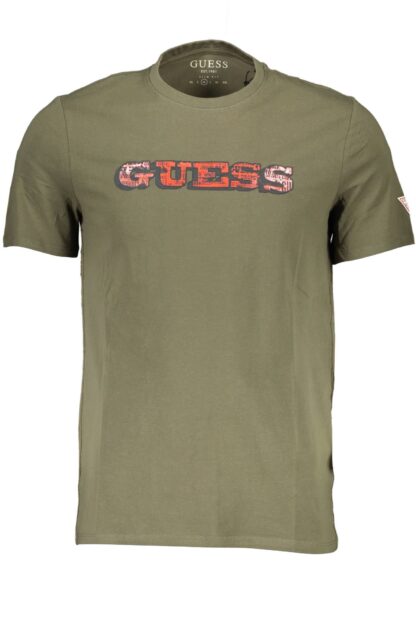 Guess Jeans - Green Cotton Men T-Shirt