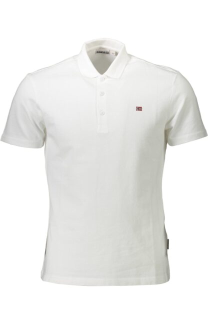 Napapijri - White Cotton Men Polo Shirt