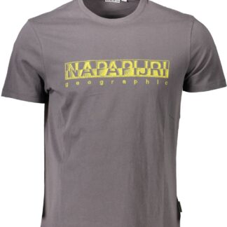 Napapijri - Yellow Cotton Men T-Shirt