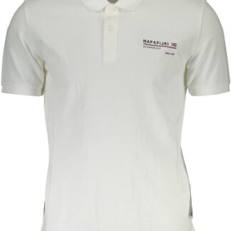 Napapijri - White Cotton Men Polo Shirt