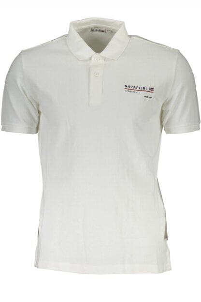 Napapijri - White Cotton Men Polo Shirt