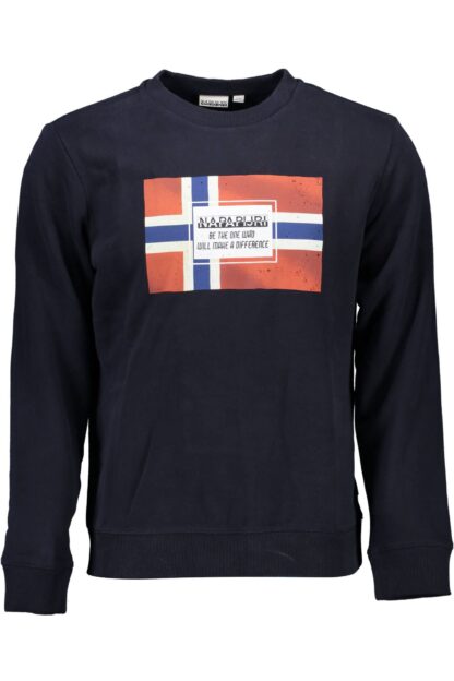 Napapijri - Blue Cotton Men Sweater