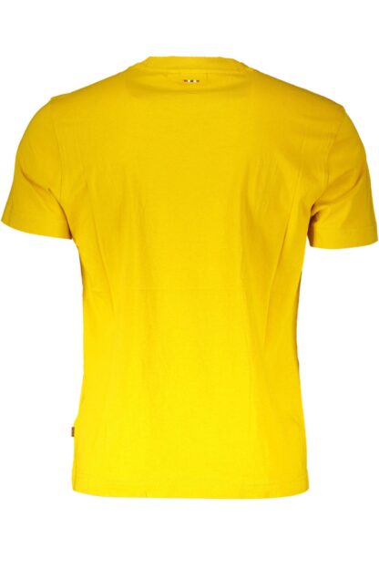 Napapijri - Yellow Cotton Men T-Shirt