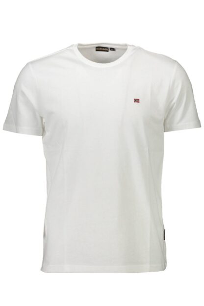 Napapijri - White Cotton Men T-Shirt