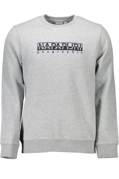 Napapijri - Gray Cotton Men Sweater