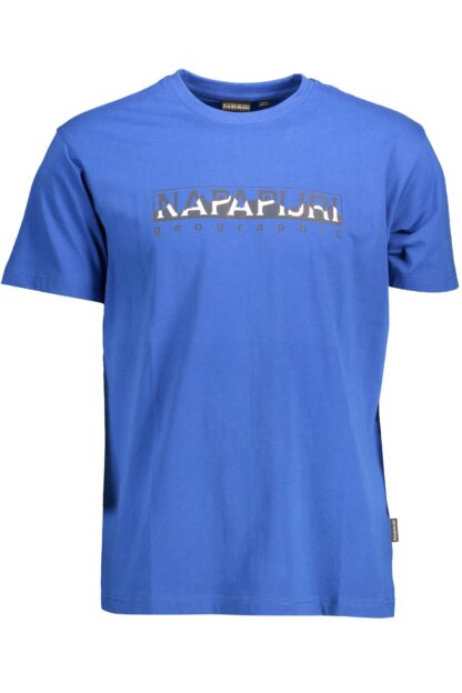 Napapijri - Blue Cotton Men T-Shirt