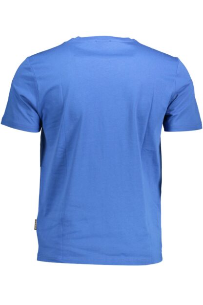 Napapijri - Blue Cotton Men T-Shirt