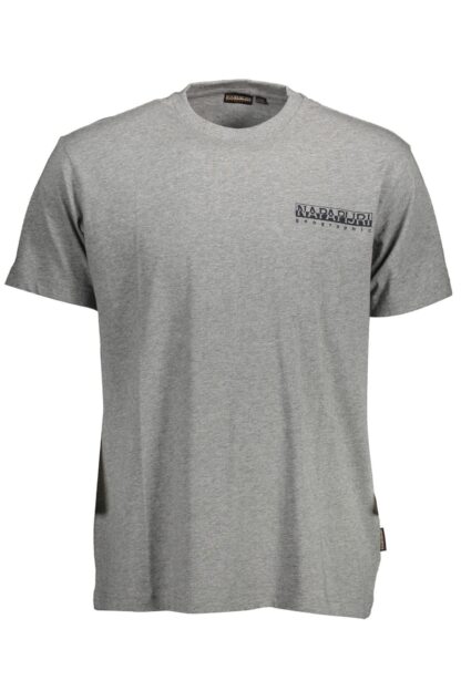 Napapijri - Gray Cotton Men T-Shirt