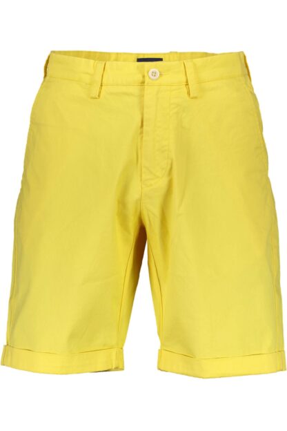 Gant - Yellow Cotton Men Bermuda