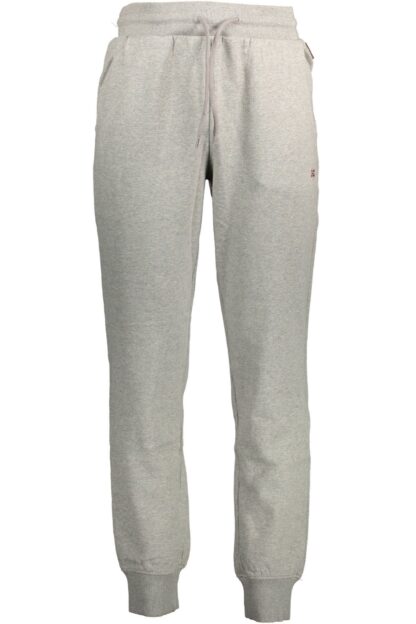 Napapijri - Gray Cotton Men Sports Trousers