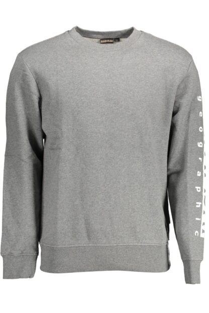 Napapijri - Gray Cotton Men Sweater