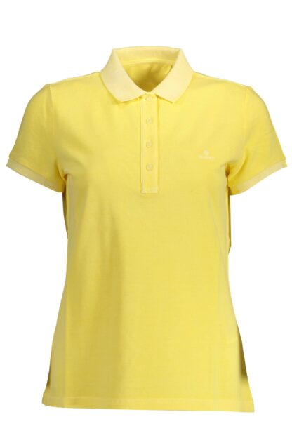 Gant - Yellow Cotton Women Polo Shirt