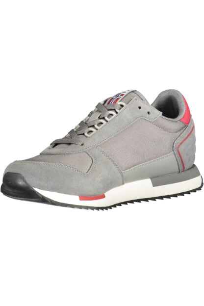 Napapijri - Gray Leather Men Sneaker