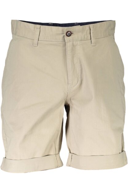 Tommy Hilfiger - Beige Cotton Men Bermuda Jean