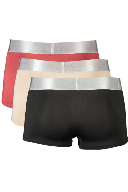 Calvin Klein - Red Polyester Men Trunk Three-Pack