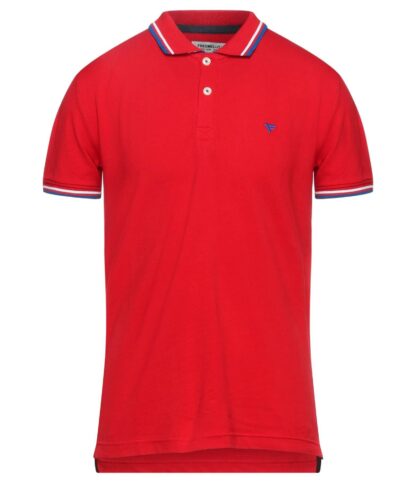 Fred Mello - "Red Cotton Men Polo Shirt"