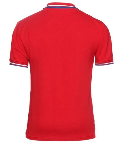 Fred Mello - "Red Cotton Men Polo Shirt"