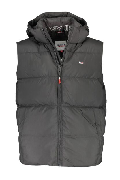 Tommy Hilfiger - Black Polyester Men Sleeveless Jacket