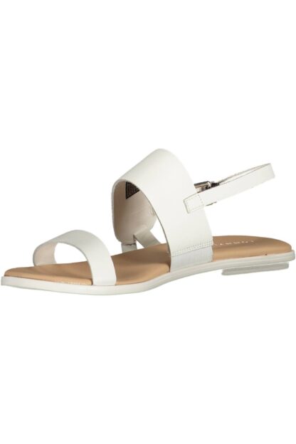 Tommy Hilfiger - White Leather Women Sandal