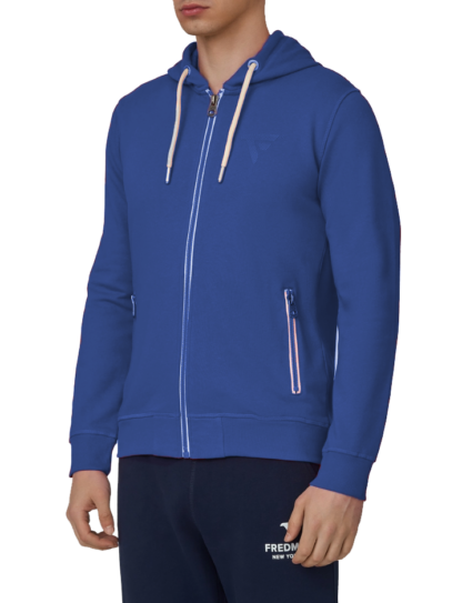 Fred Mello - Blue Cotton Men's Sweatshirt