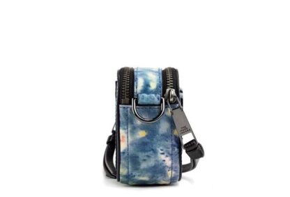 Marc Jacobs - The Snapshot bag Watercolor Blue Printed Leather Shoulder Bag Purse