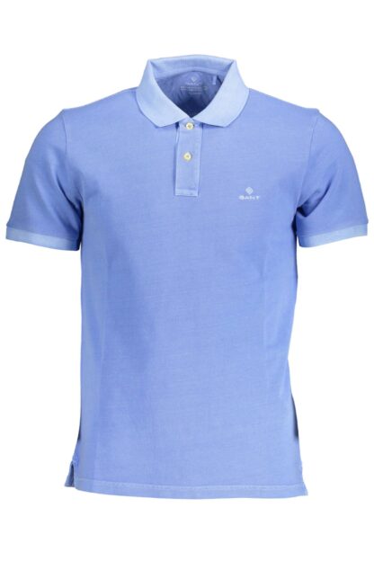 Gant - Light Blue Cotton Men Polo Shirt