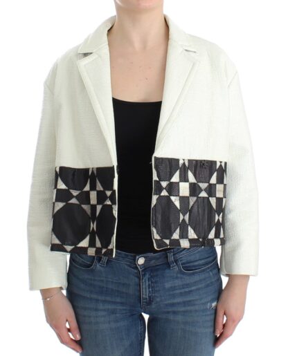 Andrea Pompilio - Exclusive Black & White Leather Jacket