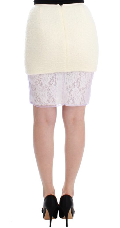 DAIZY SHELY - Chic White Pencil Skirt - Italian Craftsmanship