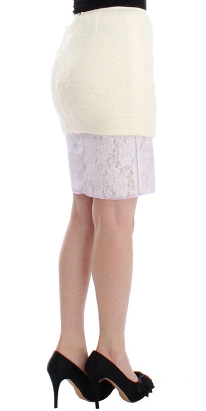 DAIZY SHELY - Chic White Pencil Skirt - Italian Craftsmanship