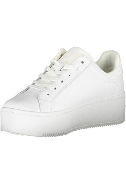 Tommy Hilfiger - White Leather Women Sneaker