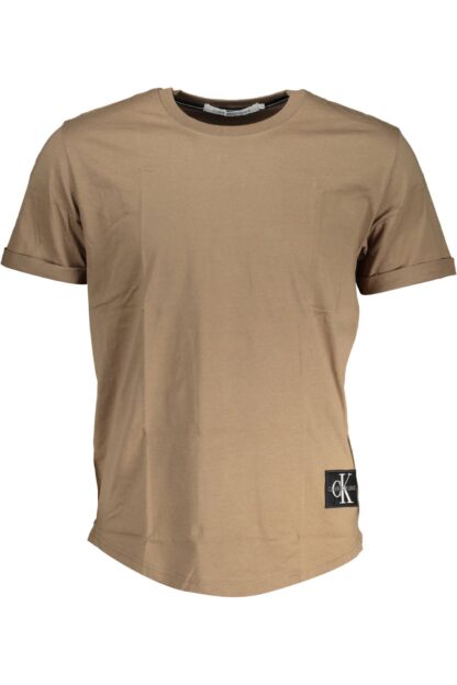 Calvin Klein - Brown Cotton Men T-Shirt