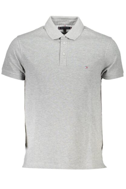 Tommy Hilfiger - Gray Cotton Men Polo Shirt