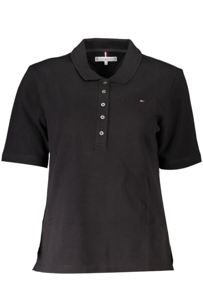 Tommy Hilfiger - Black Cotton Women Polo Shirt