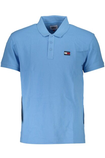 Tommy Hilfiger - Light Blue Cotton Men Polo