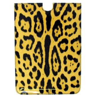 Dolce & Gabbana - Chic Yellow Leather Tablet Case