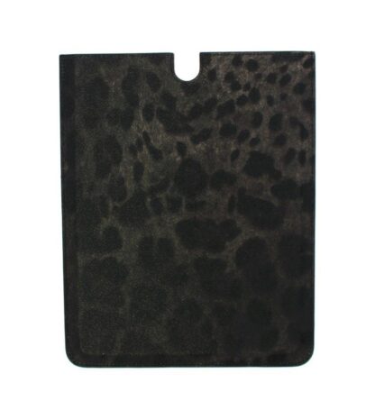 Dolce & Gabbana - Chic Leopard Print Leather Tablet Case