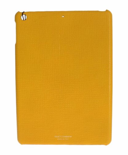 Dolce & Gabbana - Chic Yellow Leather Tablet Case