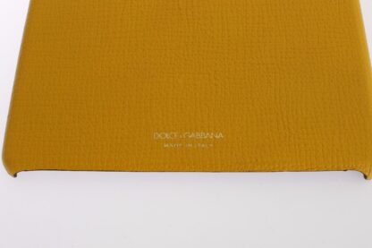 Dolce & Gabbana - Chic Yellow Leather Tablet Case