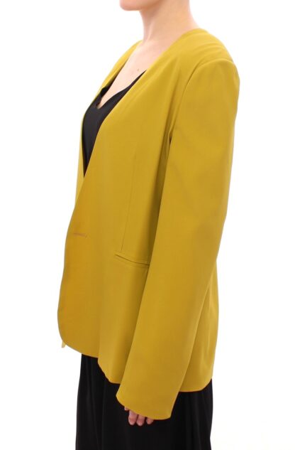 Lamberto Petri - Elegant Mustard Silk Blend Jacket